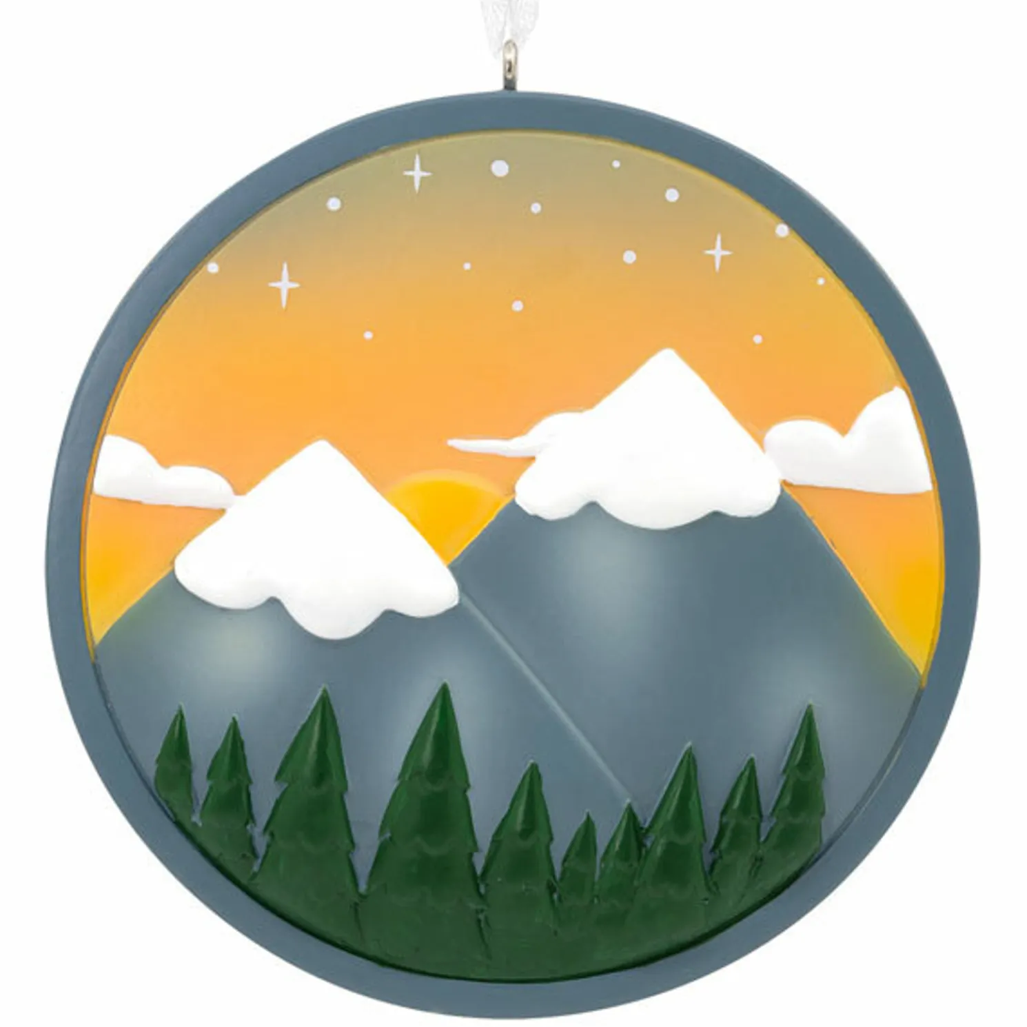 Hallmark 3.4" Mountain Scene Christmas Ornament 1HGO2817