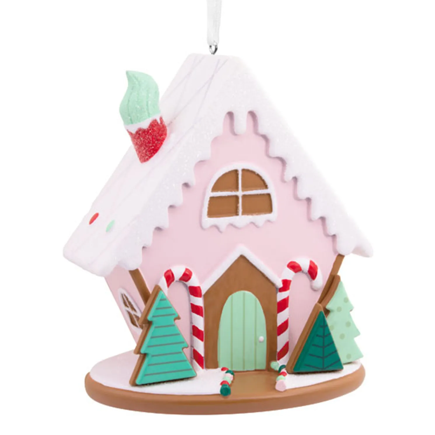 Hallmark Pink Gingerbread House Signature Christmas Ornament 1HDL2178