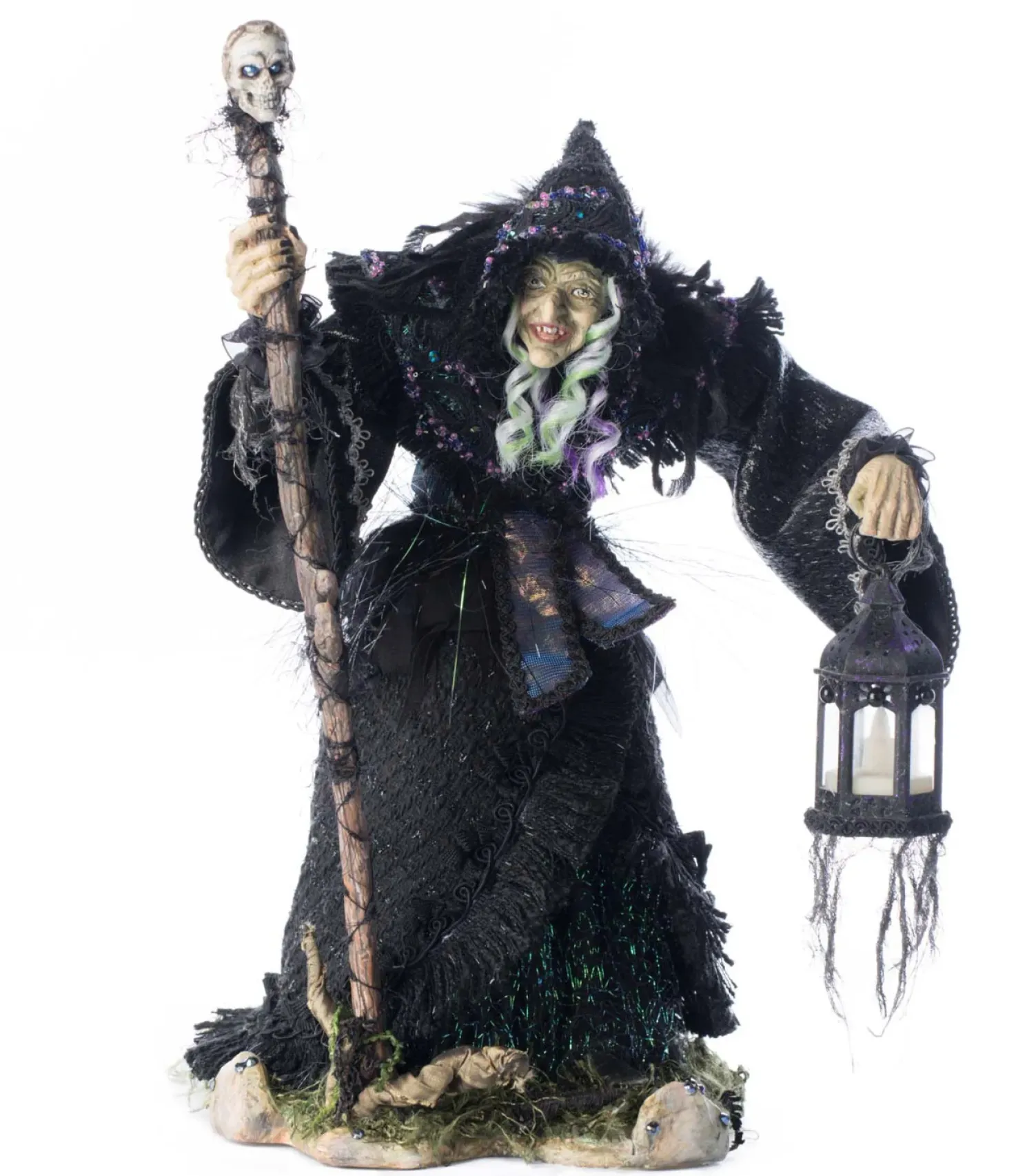 Katherine's Collection 15.5" Grizelda Grimm Witch Tabletop Halloween Decoration 28-528628