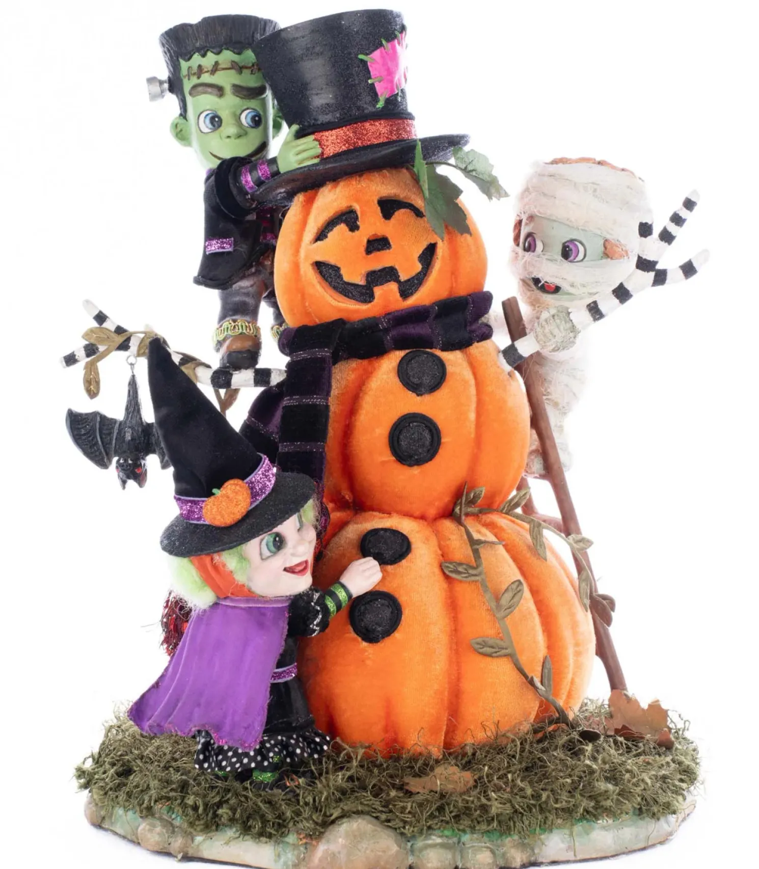 Katherine's Collection 13.25" Ghouls Building Pumpkin Man Halloween Decoration 28-528654