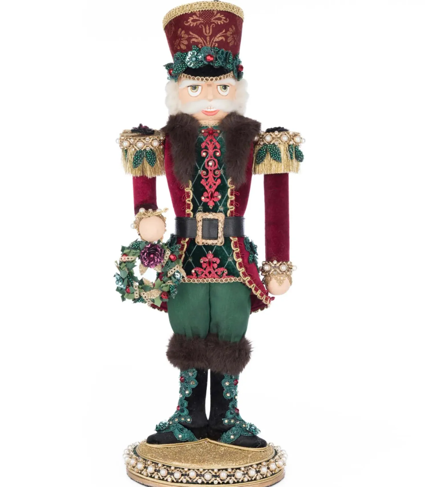 Katherine's Collection 18.5" Winter Balsam and Berry General James Juniper Nutcracker Figure 28-528792