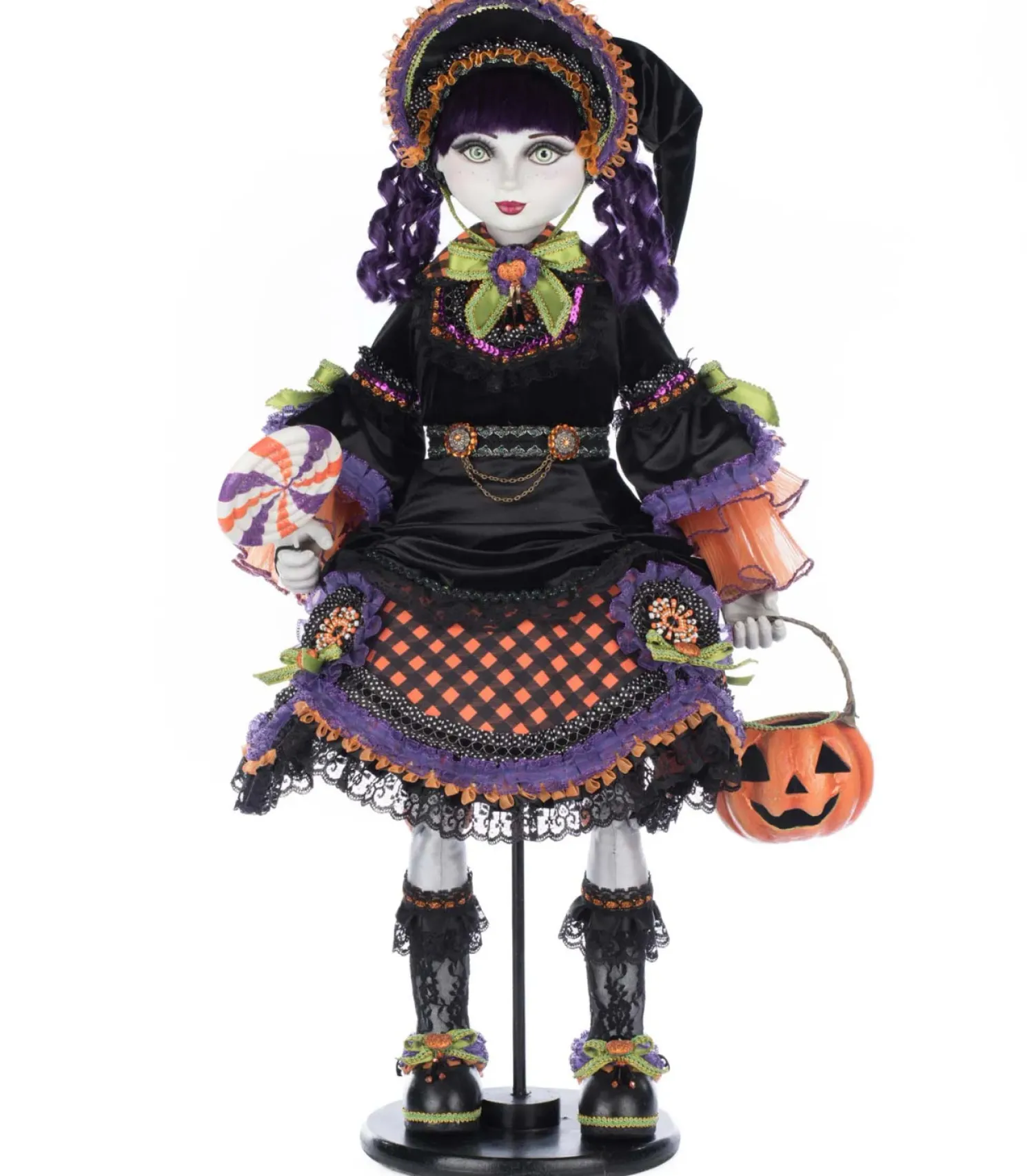 Katherine's Collection 31" Poppy Broomson Doll Halloween Decoration 28-528629
