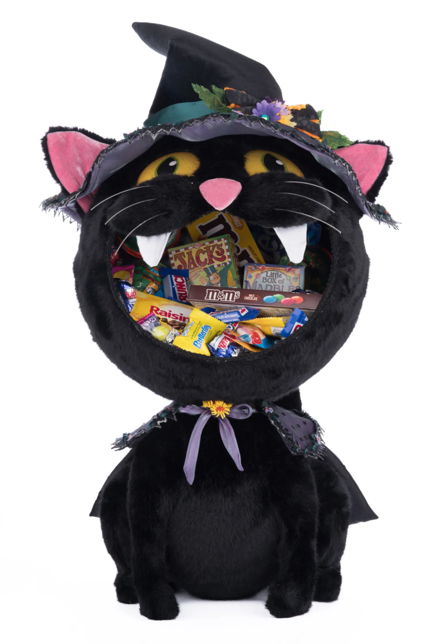 Katherine's Collection 32" Black Cat Candy Container Halloween Decor 28-428189
