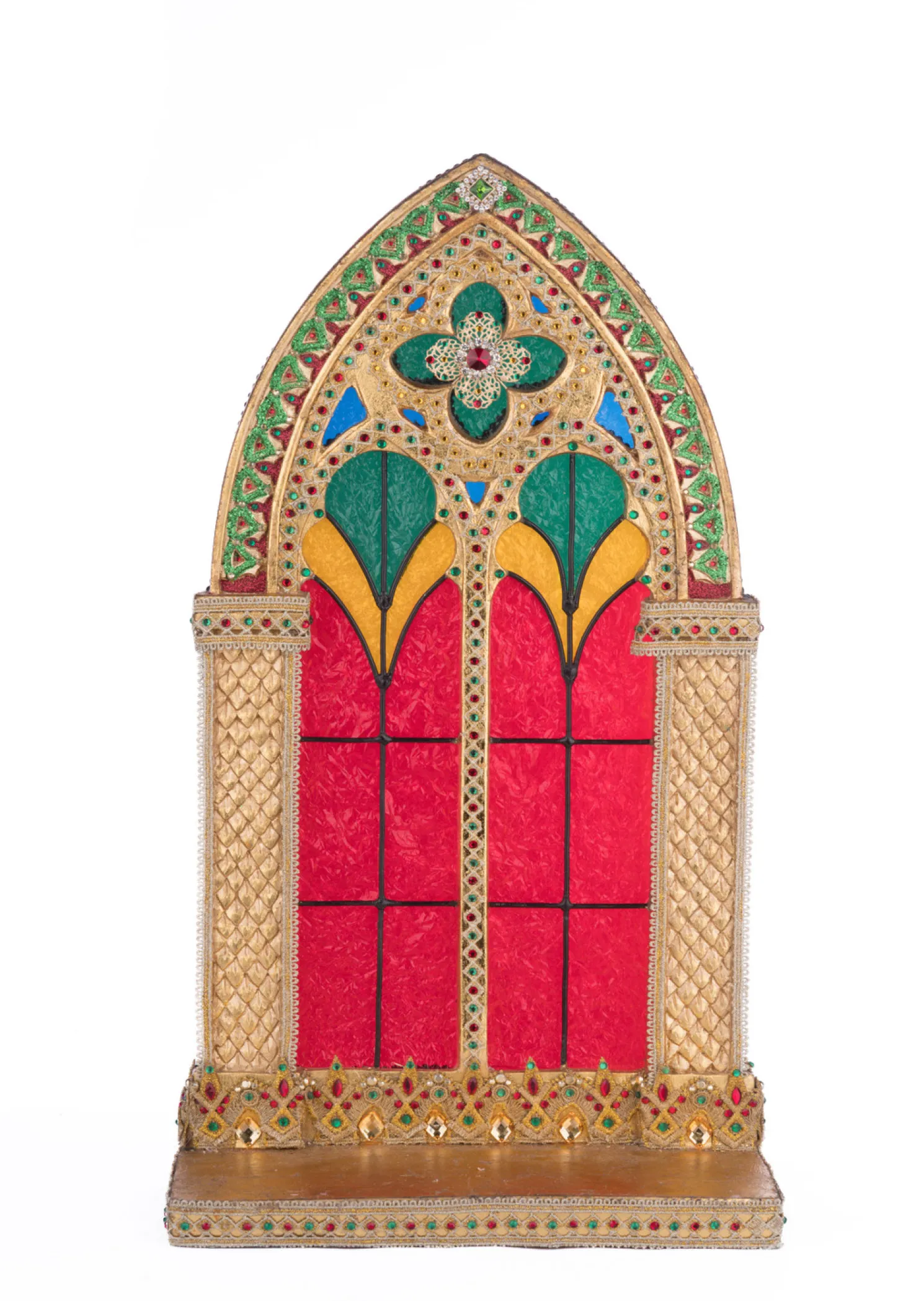 Katherine's Collection 22" Christmas Castle Pillar Candle Holder 28-428250