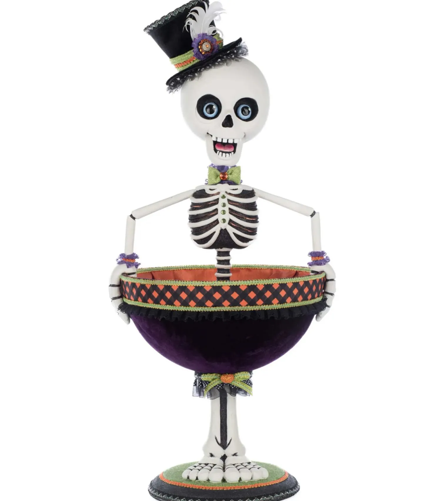 Katherine's Collection 29.5" Billy Bones Thorton Candy Bowl Halloween Decoration 28-528637