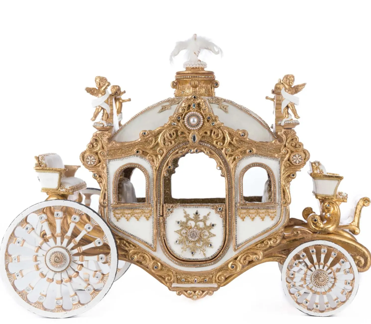 Katherine's Collection 20" Bells of Brilliance Carriage Christmas Decoration 28-528772