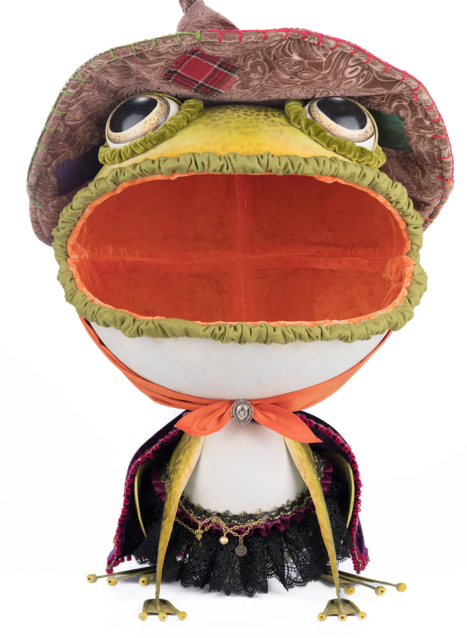 Katherine's Collection 22" Franklin The Frog Candy Container Halloween Decoration 28-428182