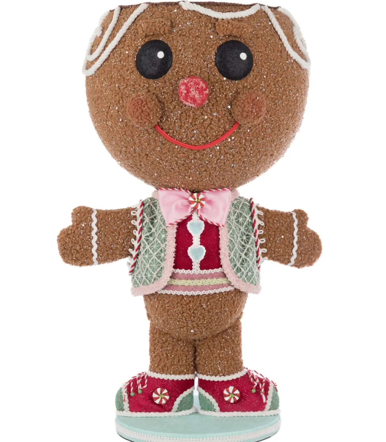 Katherine's Collection 23.5" Sweet Delights Stick E. Sweet Gingerbread Boy Candy Container 28-528737
