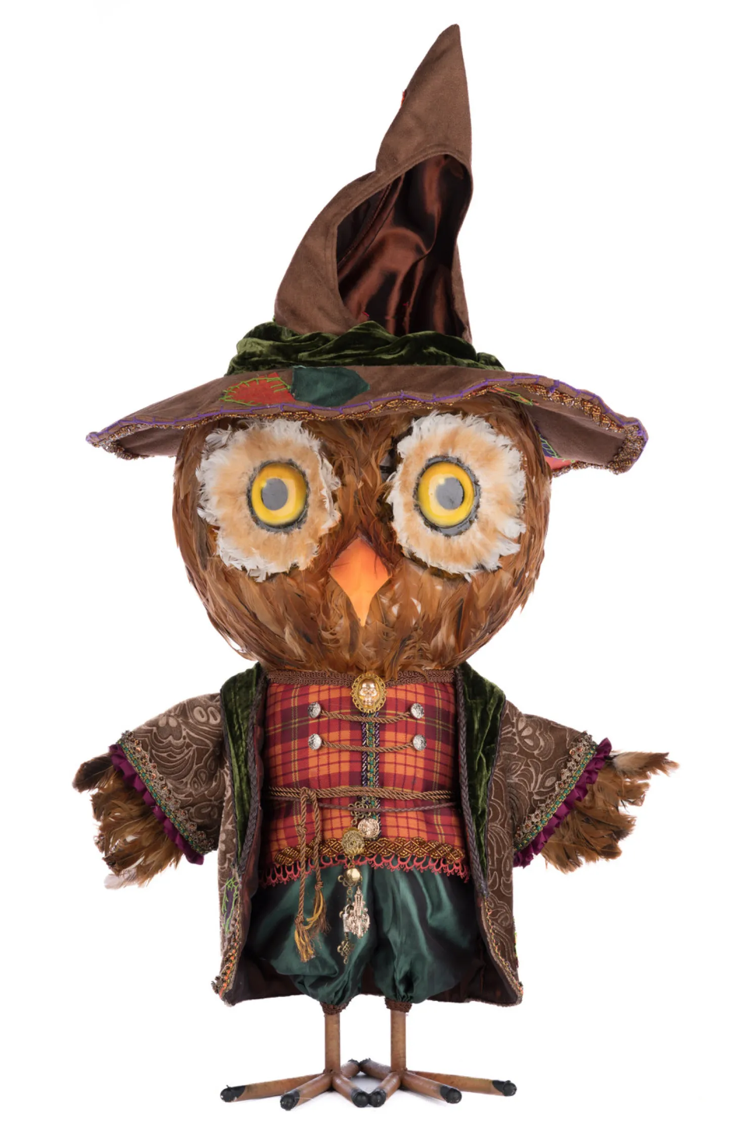 Katherine's Collection 33.5" Ozzy The Owl Candy Container Halloween Decoration 28-428158