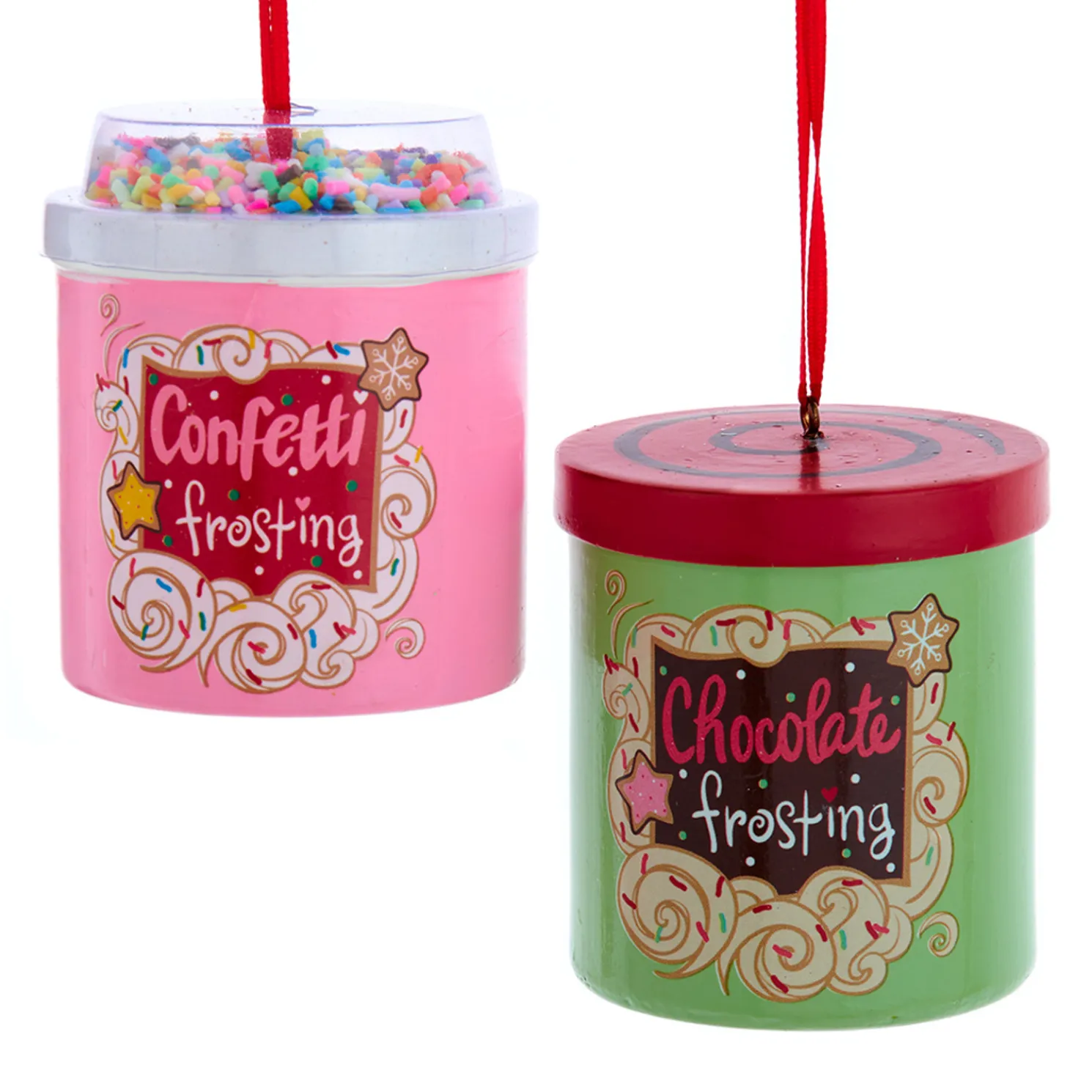 Kurt Adler 2.5" Cake Frosting Can Christmas Ornament D4367