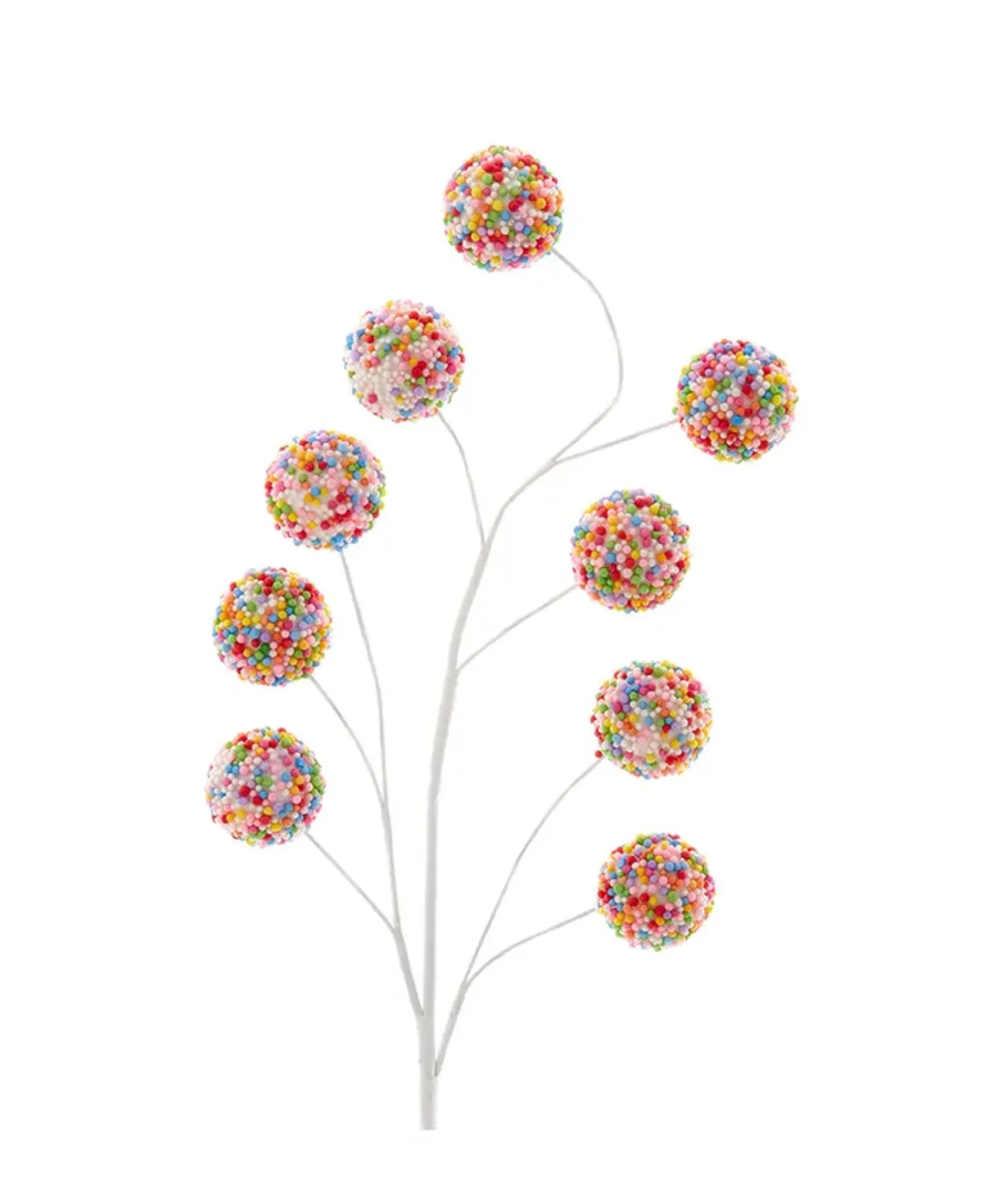 Kurt Adler 25.5" Confetti Sprinkles Glittered Ball Christmas Tree Spray C9582