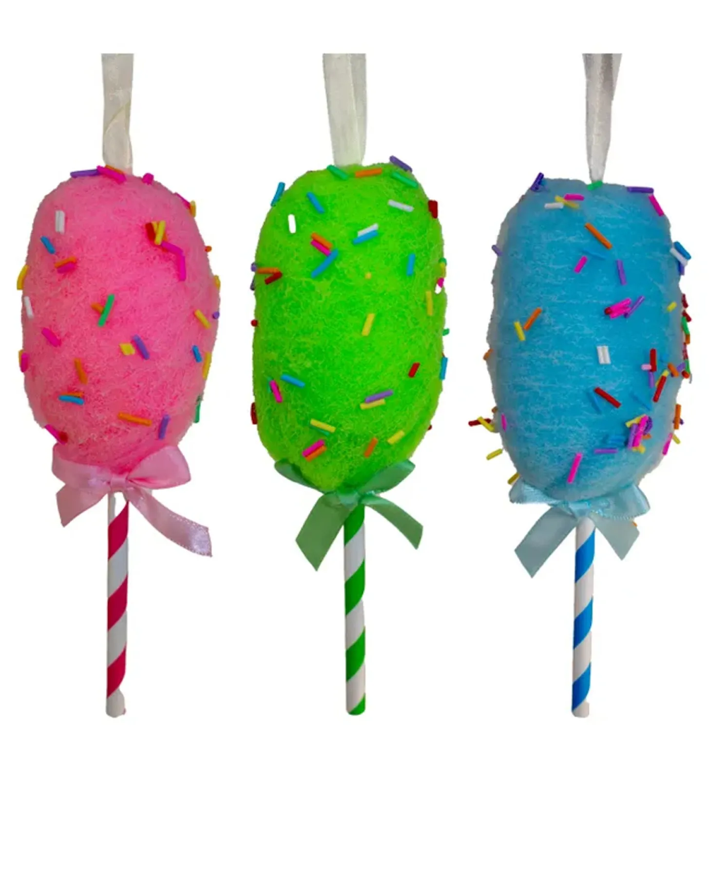 Kurt Adler 6" Cotton Candy Christmas Ornaments D4421