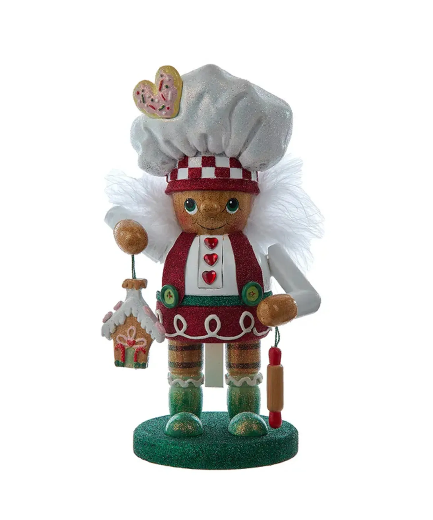 Kurt Adler 10" Hollywood Nutcrackers Gingerbread Baker Boy Nutcracker HA0712