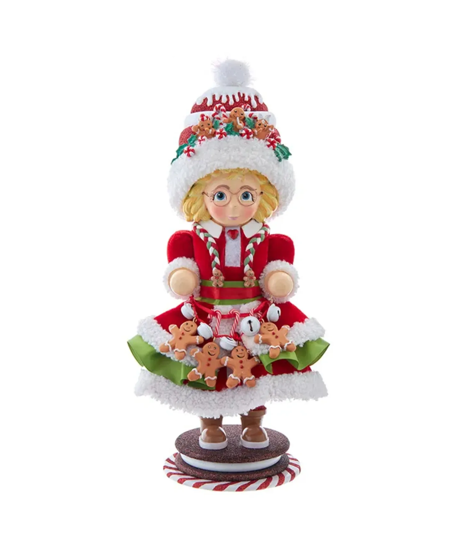 Kurt Adler 19.5" Hollywood Nutcrackers Mrs. Claus Gingerbread Nutcracker HA0785