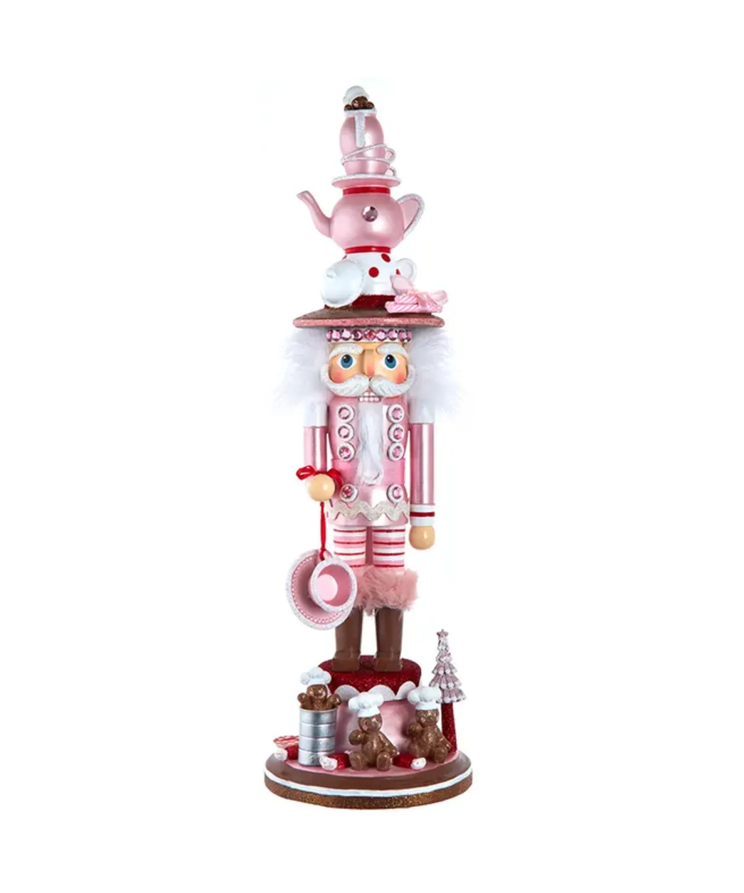 Kurt Adler 18" Hollywood Nutcrackers Pink Tea Nutcracker HA0797