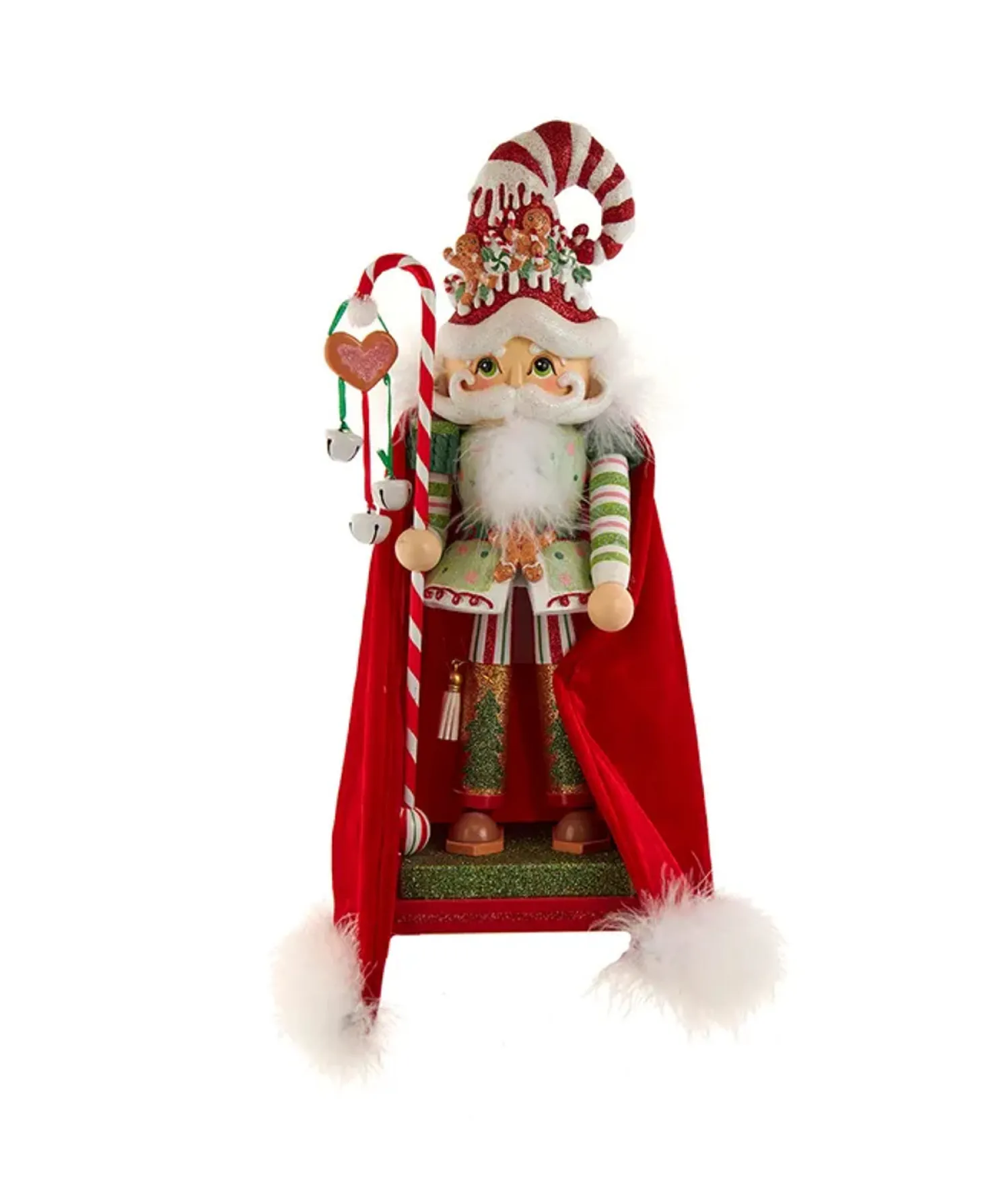 Kurt Adler 15" Hollywood Nutcrackers Gingerbread Candy Santa Nutcracker HA0766