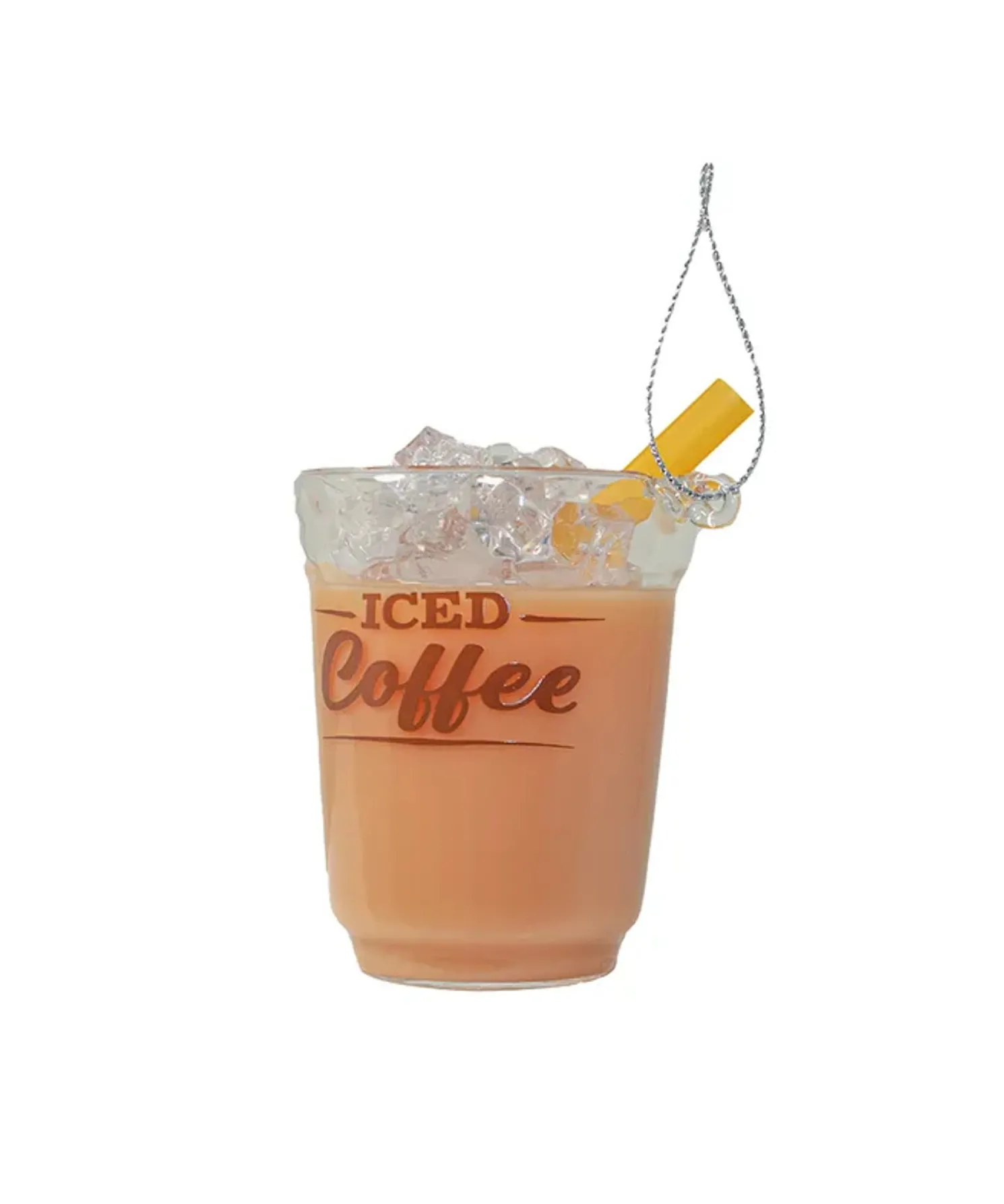 Kurt Adler 2.6" Iced Coffee With Liquid Glass Christmas Ornament D4801