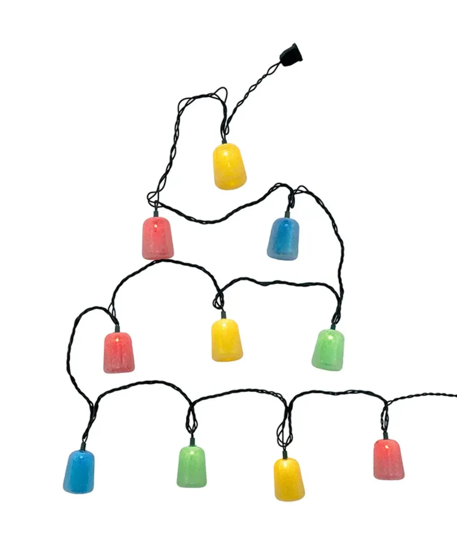 Kurt Adler 9' Multicolor Gumdrop Christmas Light Strand UL4390