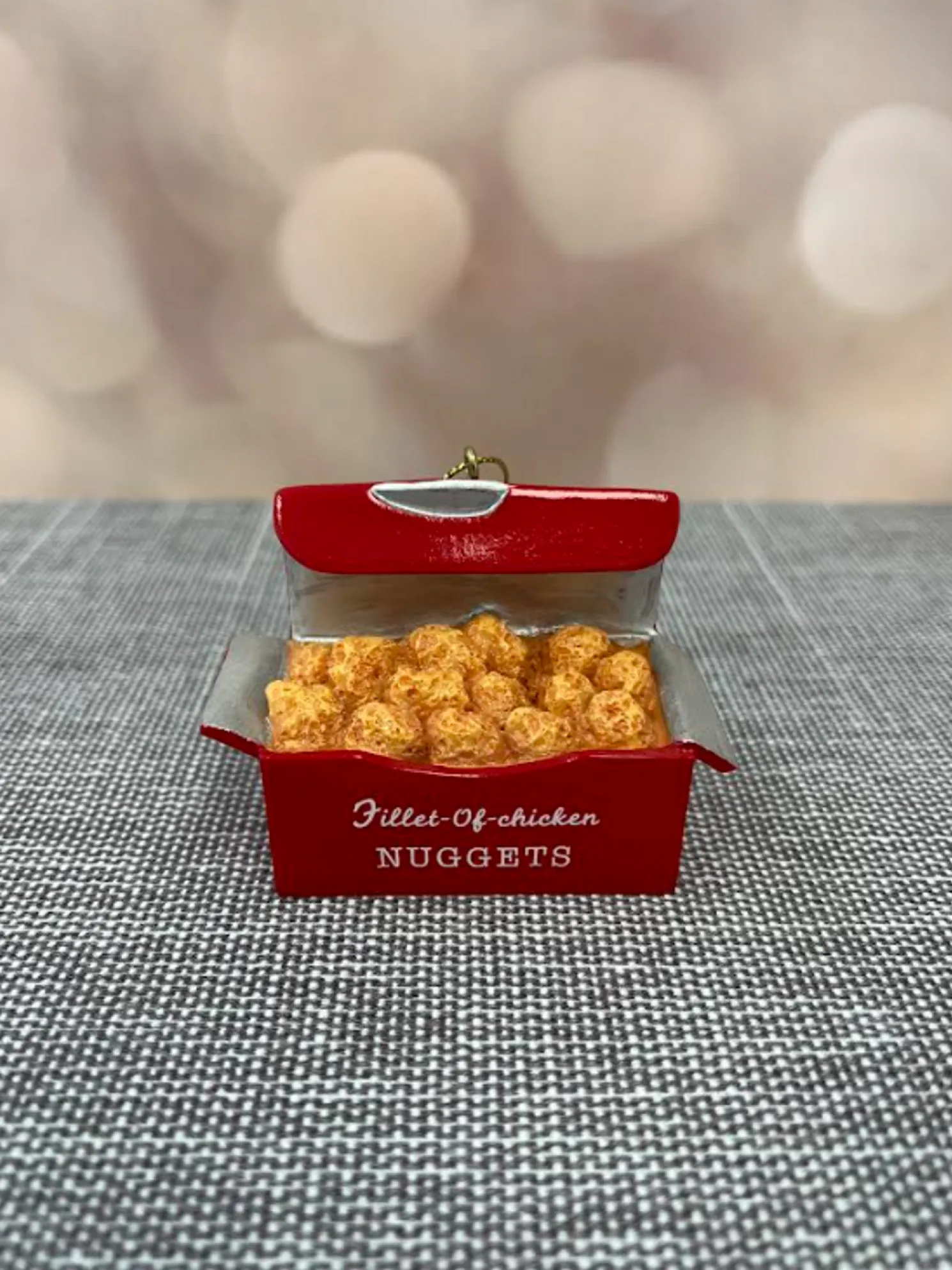 Kurt Adler Fast Food Chicken Sandwich, Nuggets and Fries Christmas Ornament A2442