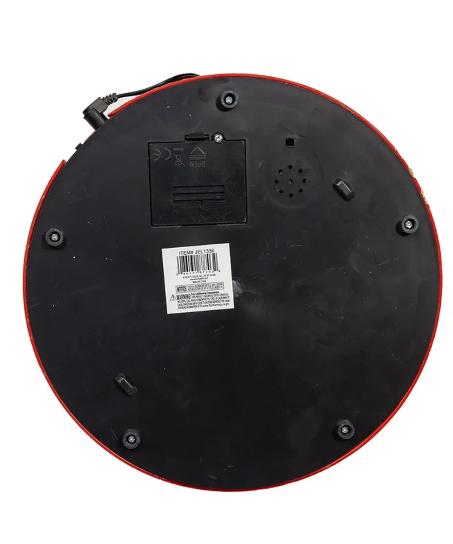 Kurt Adler LED Lighted Musical Santa Balloon Drop Table Piece Christmas Decoration JEL1336