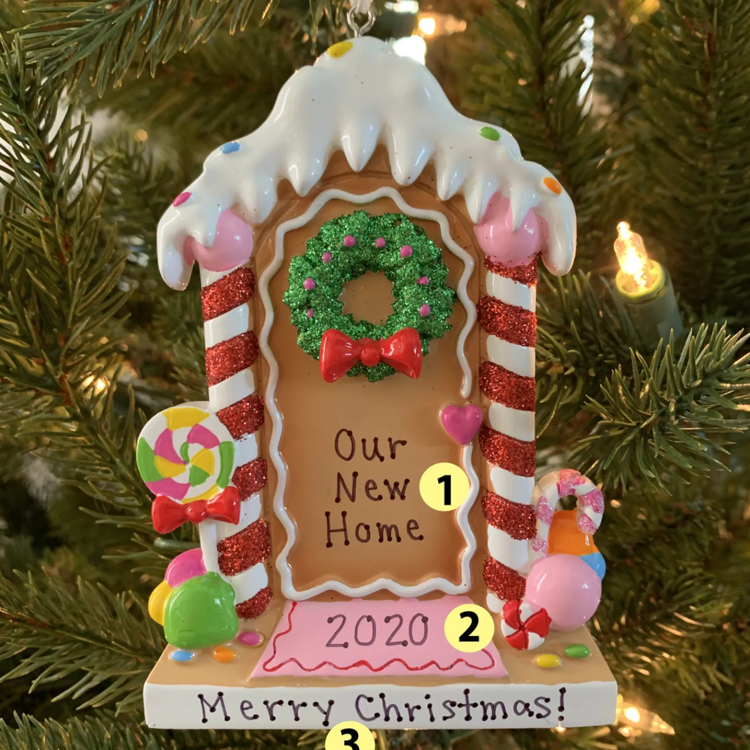 New Home Gingerbread House Personalized Christmas Ornament OR1894