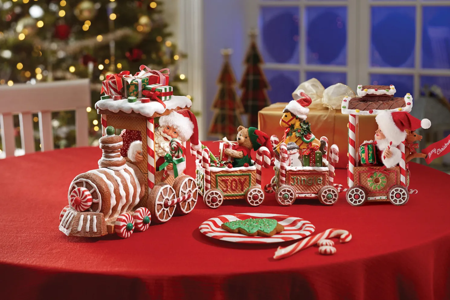 Possible Dreams Santa Gingerbread Train Set