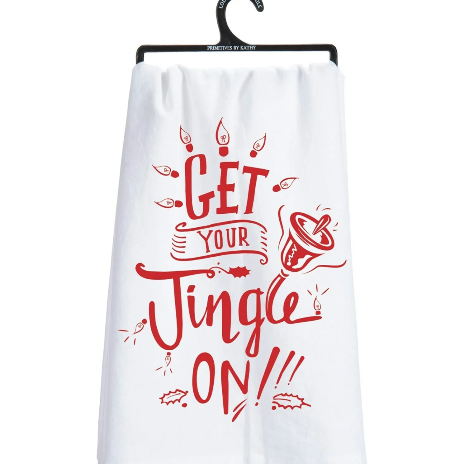 Primitives By Kathy Get Your Jingle On Kitchen Dish Towel 27486