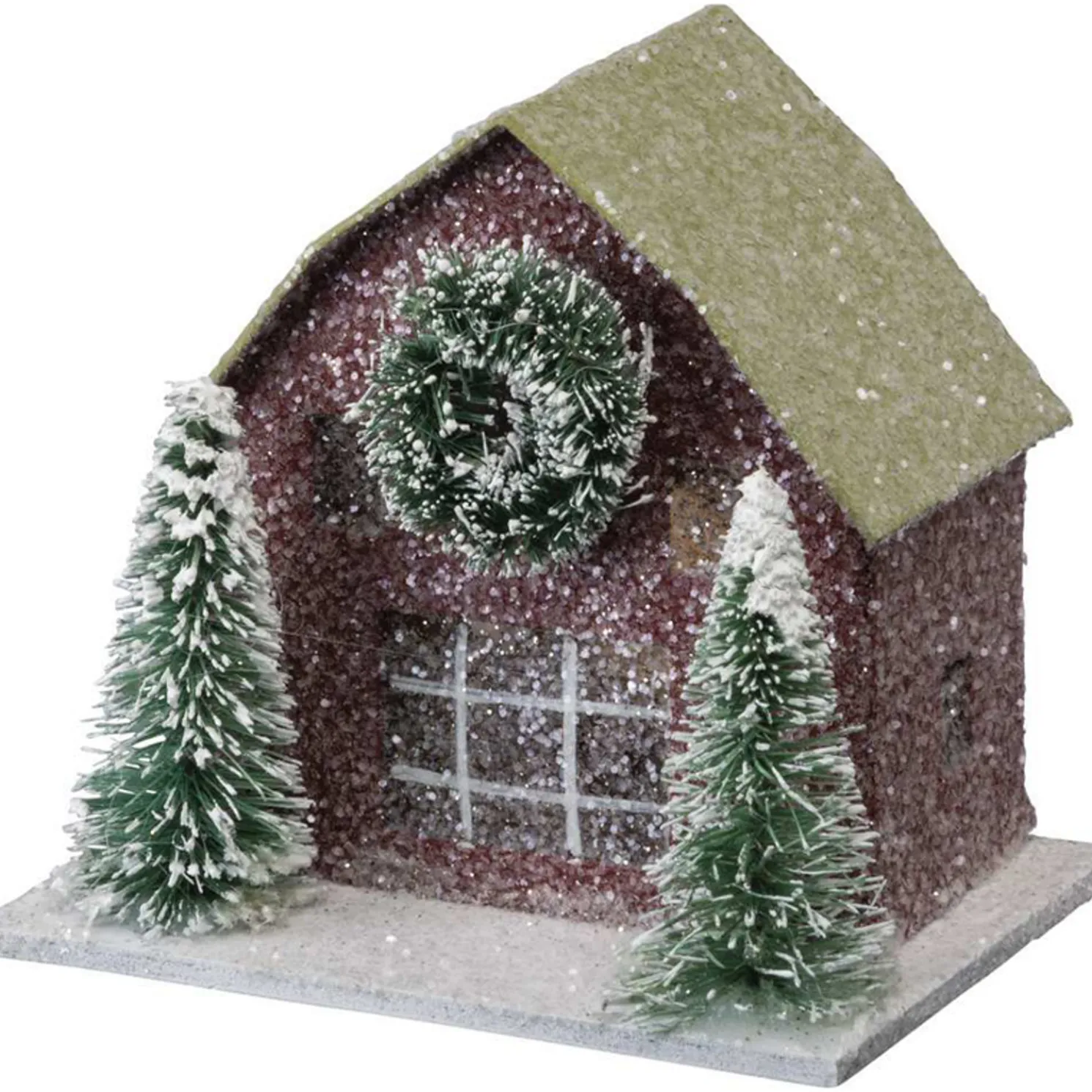 Primitives By Kathy Glittered Barn and Houses Sitter Set 104279