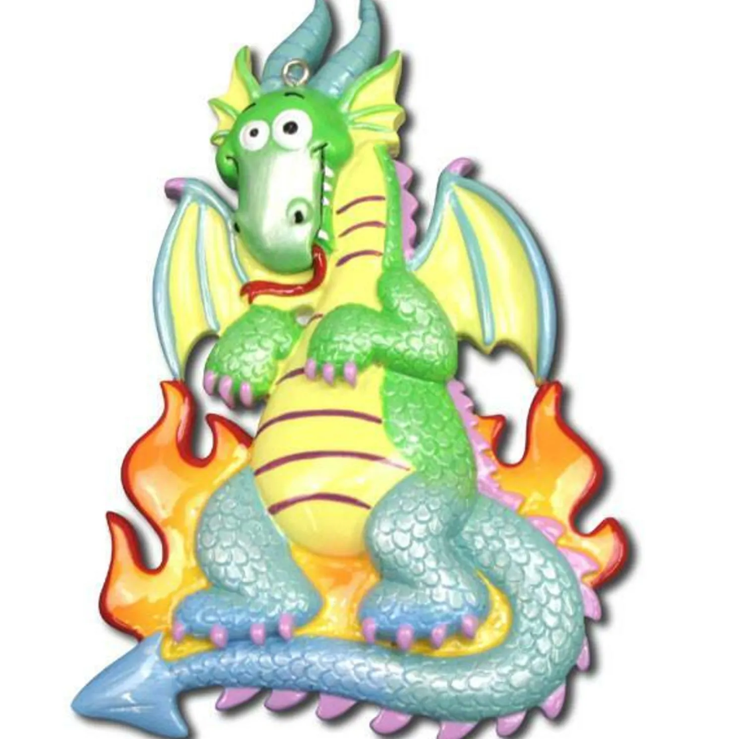 Rainbow Dragon Personalized Christmas Ornament OR962