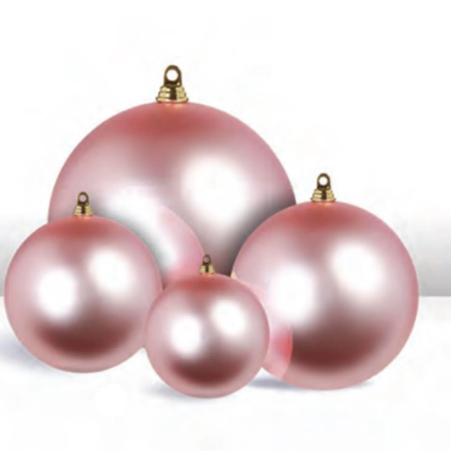 Raz 3", 4", 6", or 10" Large Pink Matte Ball Christmas Ornaments