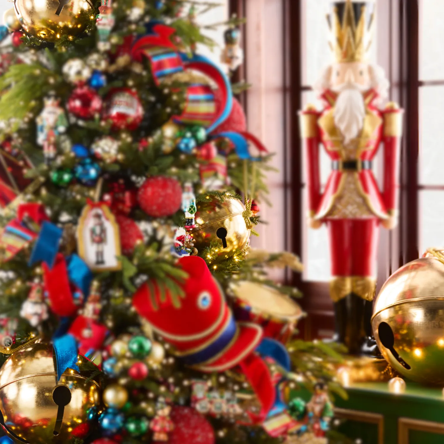 Raz 9.5", 12", or 16" Gold Bell Christmas Decoration