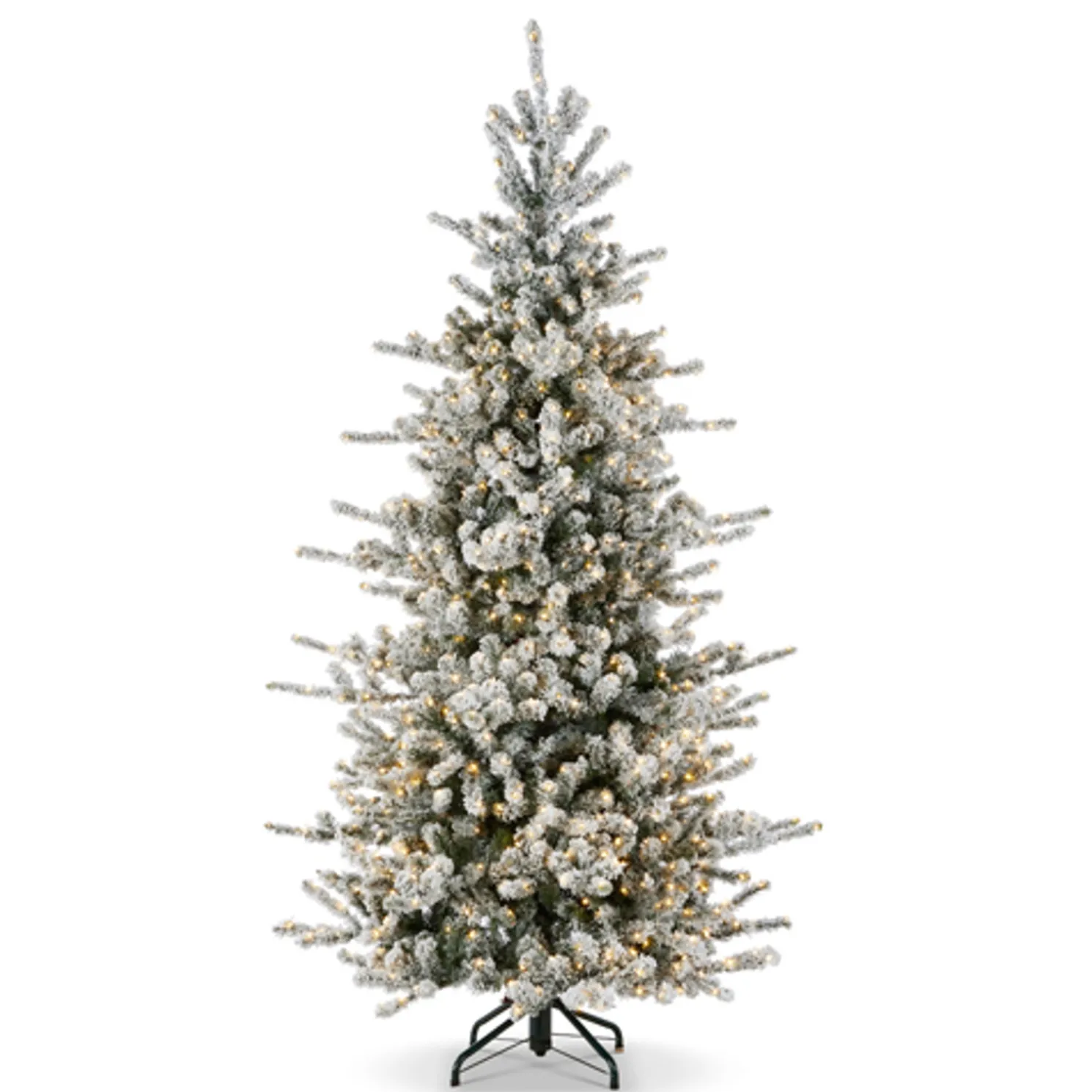Raz 7.5', 9', or 12' O Tannenbaum Snowy Rocky Mountain Spruce Christmas Tree with LED Lights