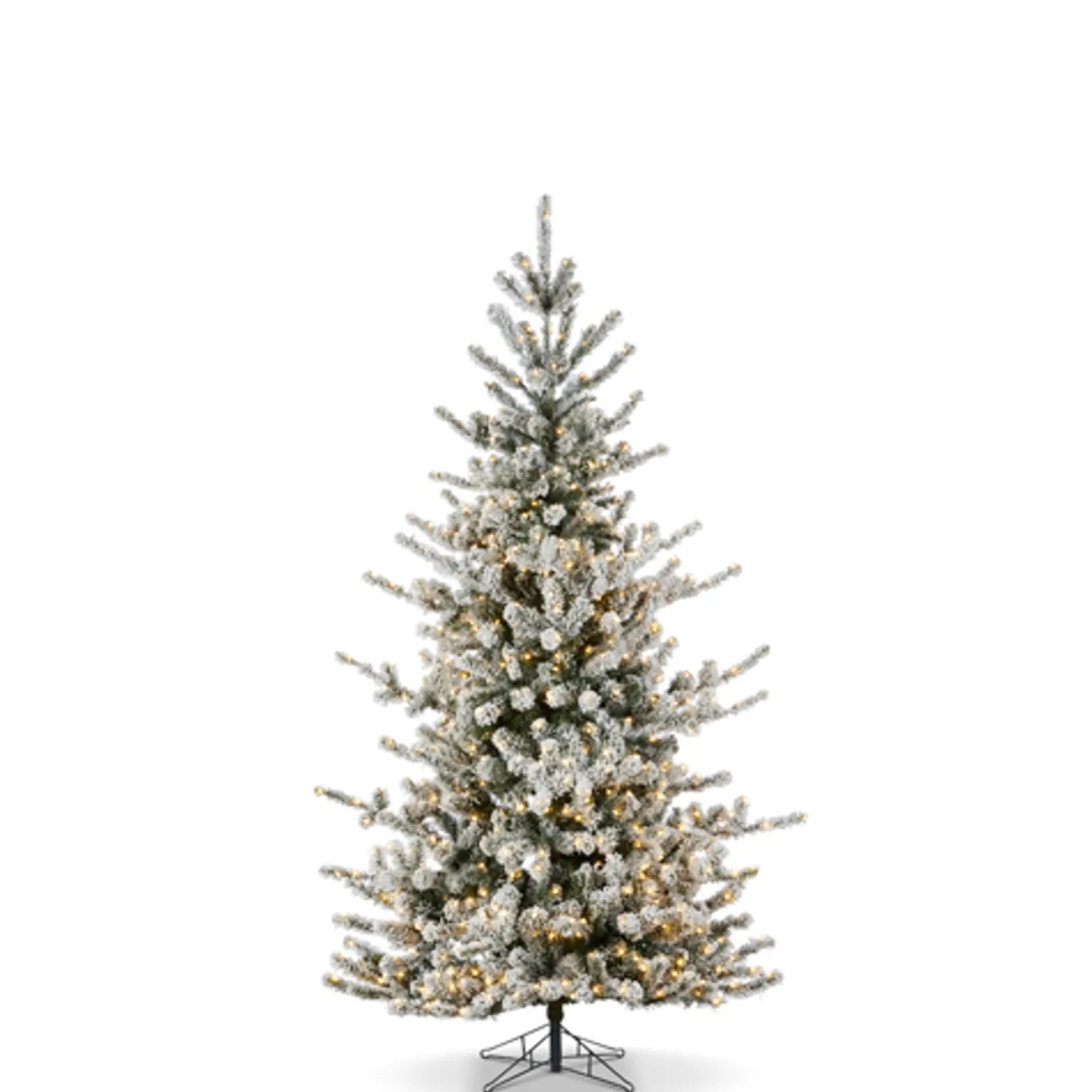Raz 7.5', 9', or 12' O Tannenbaum Snowy Rocky Mountain Spruce Christmas Tree with LED Lights