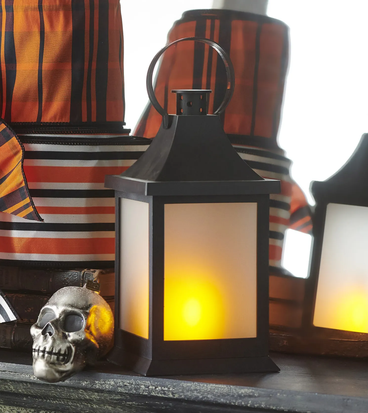 Raz 8" Battery Operated Lighted Halloween or Christmas Lantern 4432910