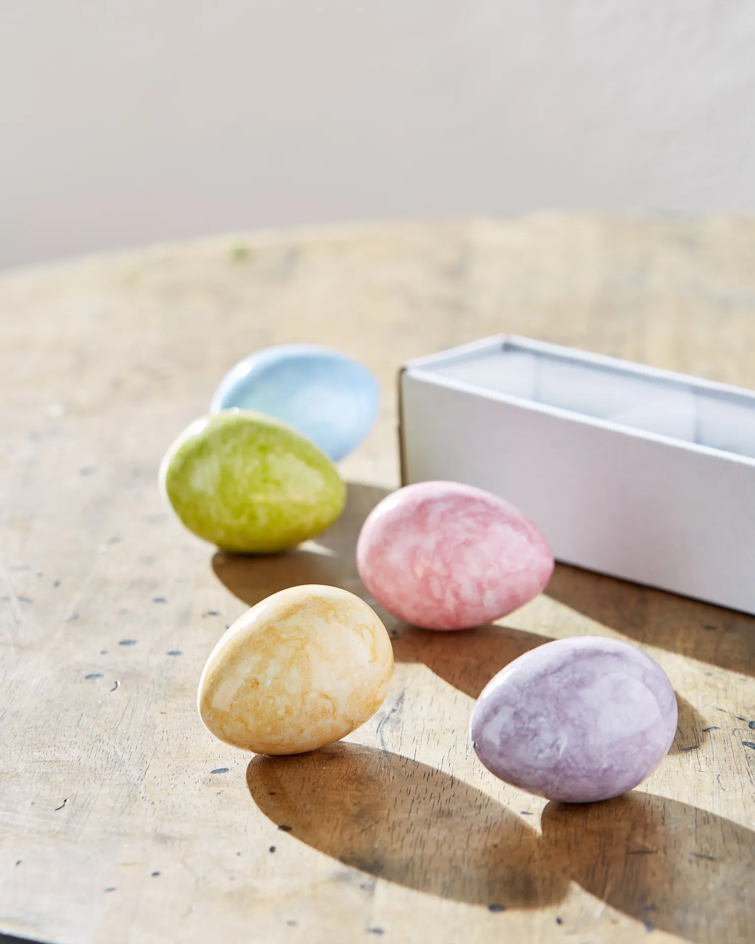 Raz 3" Box of Polished Eggs Easter Decoration 4509875