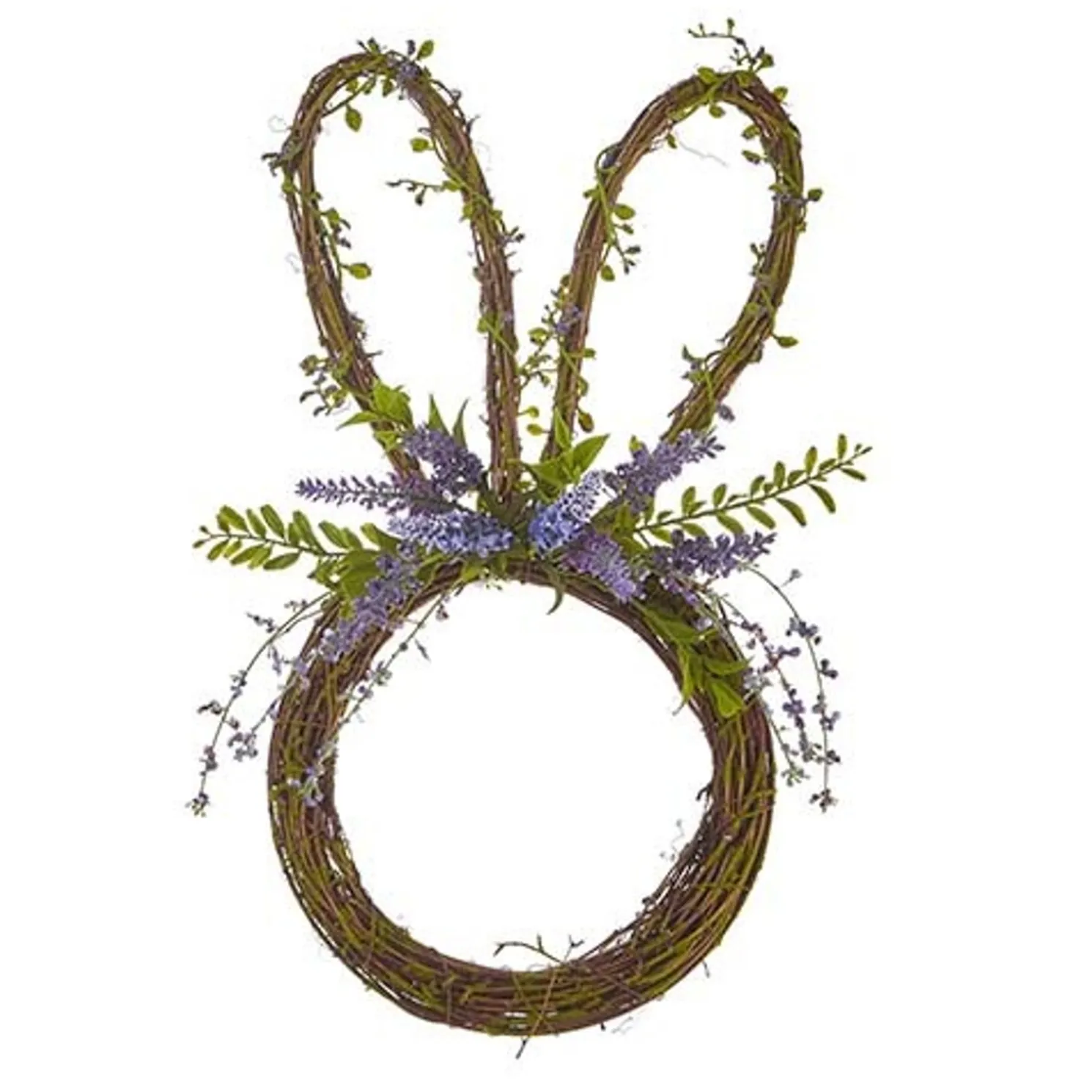 Raz 19.5" Bunny Wreath with Lavender W4202229