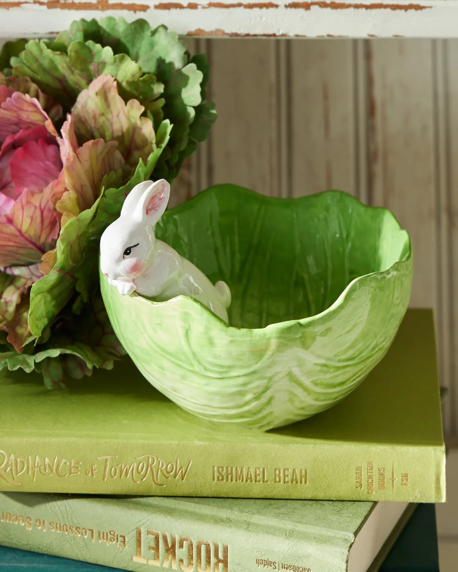 Raz 6" Cabbage with Bunny Easter Bowl 4410199