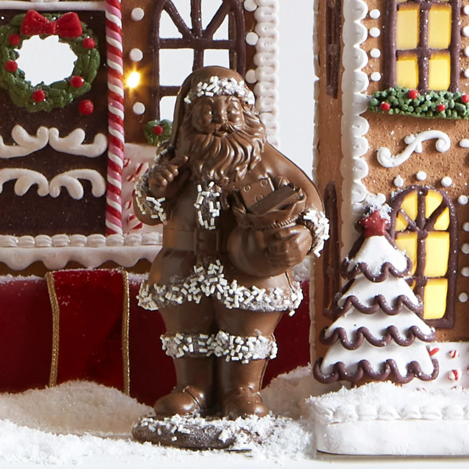 Raz 7" Chocolate Santa Christmas Figure 4510451