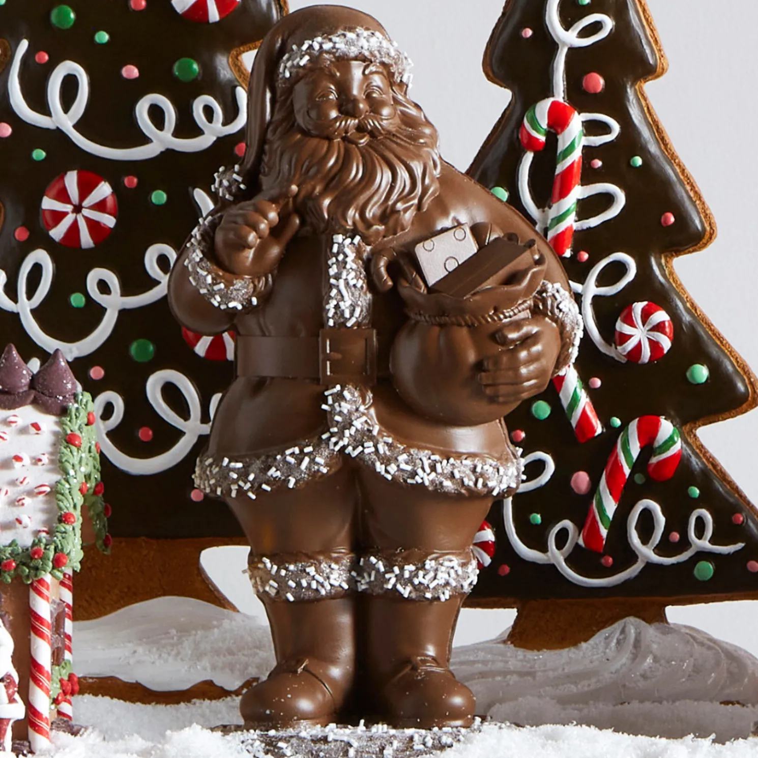 Raz 12" Chocolate Santa Christmas Figure 4510450