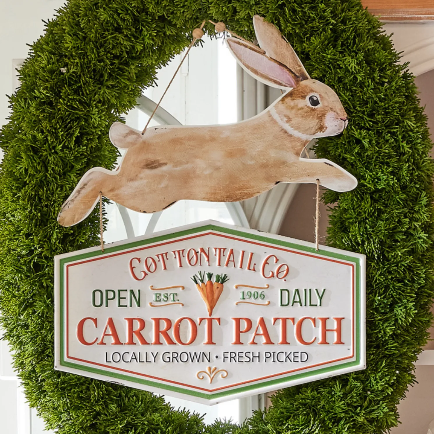 Raz 19" Cottontail Co. Hanging Easter Sign 4411201