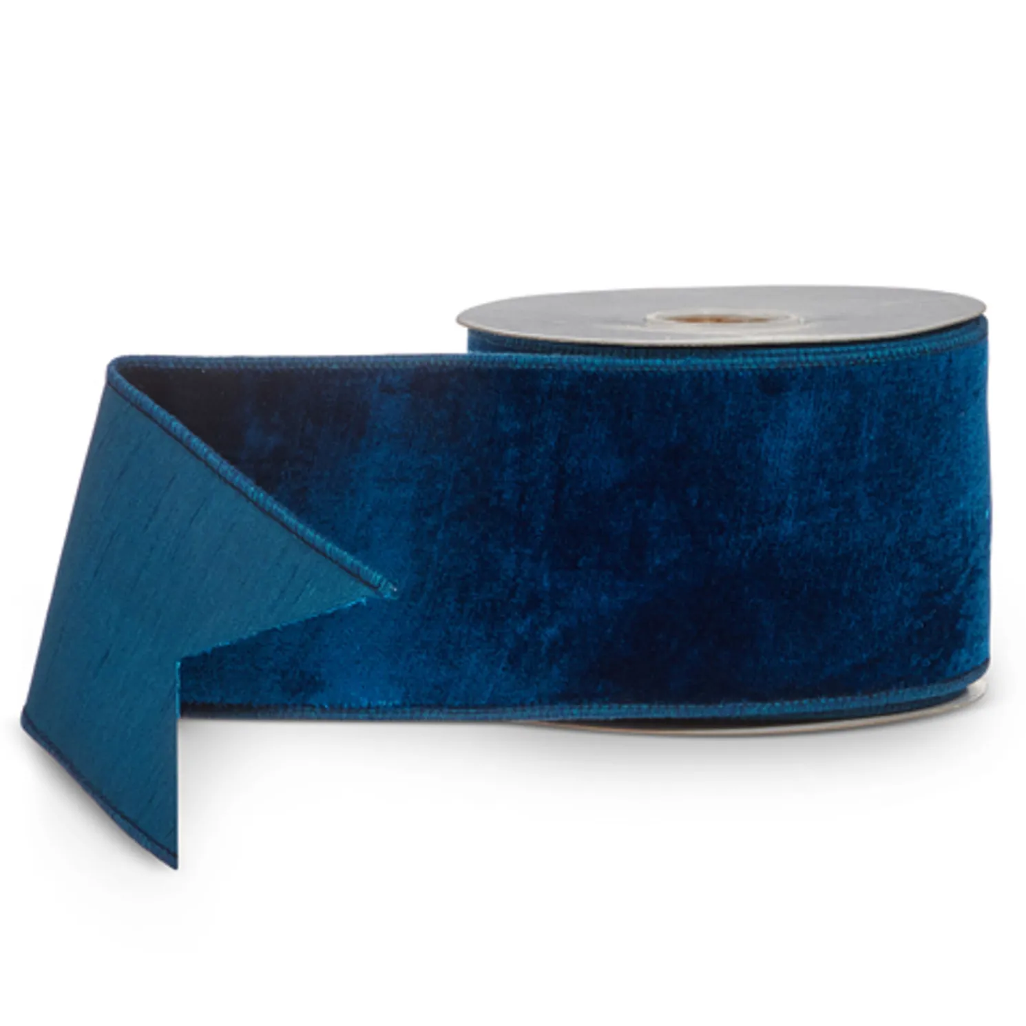 Raz 4" Deep Blue Velvet Wired Christmas Ribbon R4527862