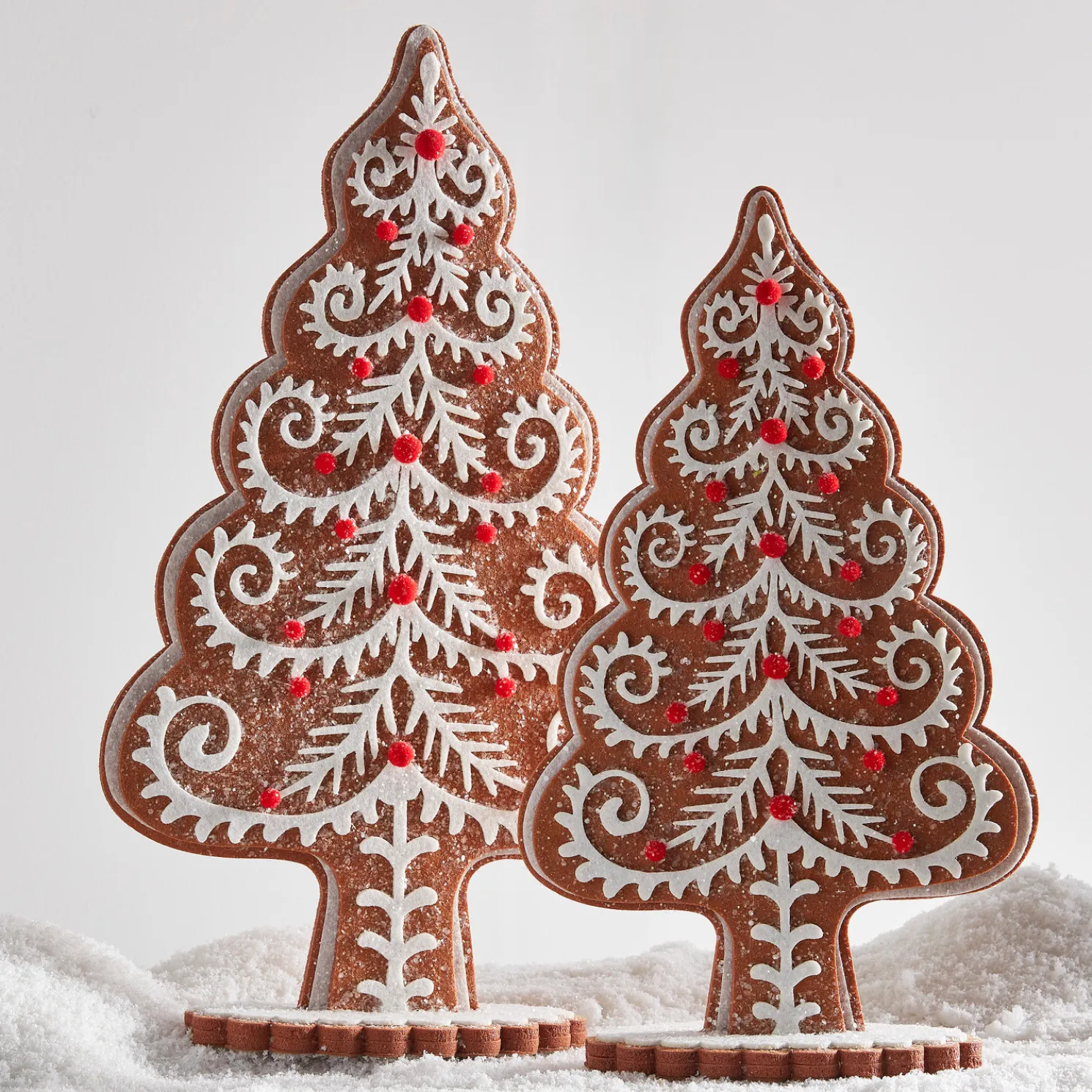 Raz 17.75" Felt Gingerbread Tree Christmas Decoration 4516682
