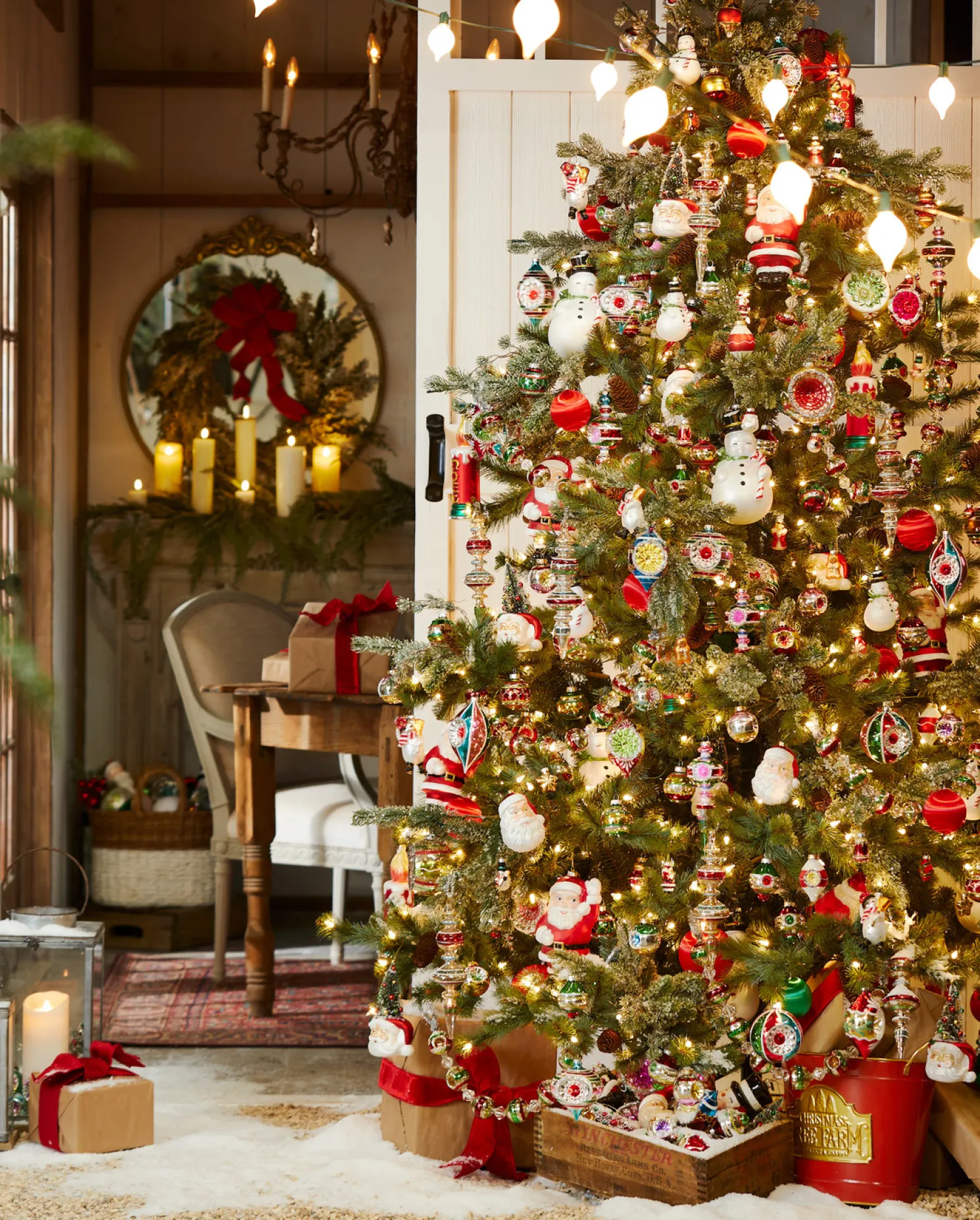 Raz 7.5' Forever Lit Green Big Sky Spruce Christmas Tree T4352009