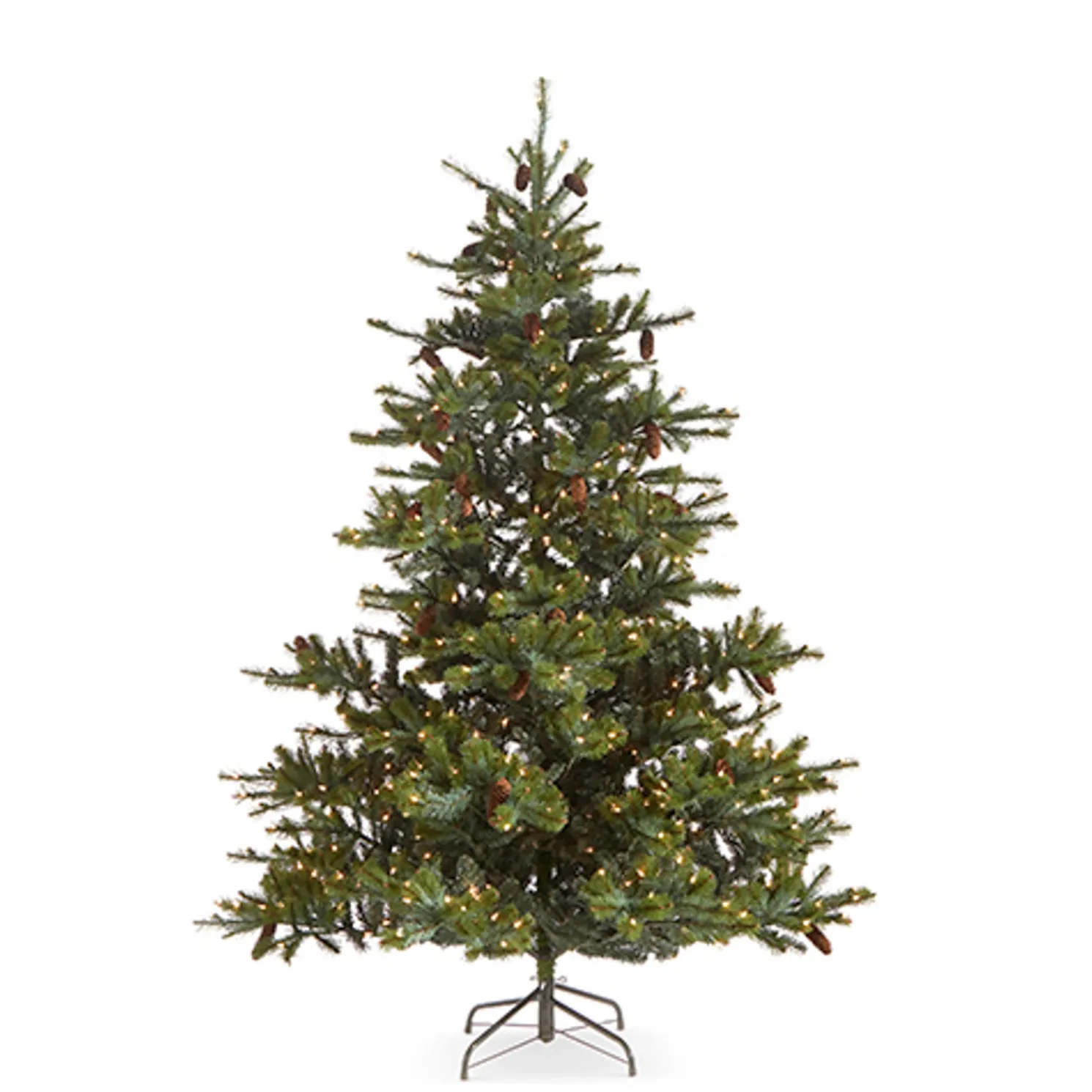 Raz 7.5' Forever Lit Green Big Sky Spruce Christmas Tree T4352009