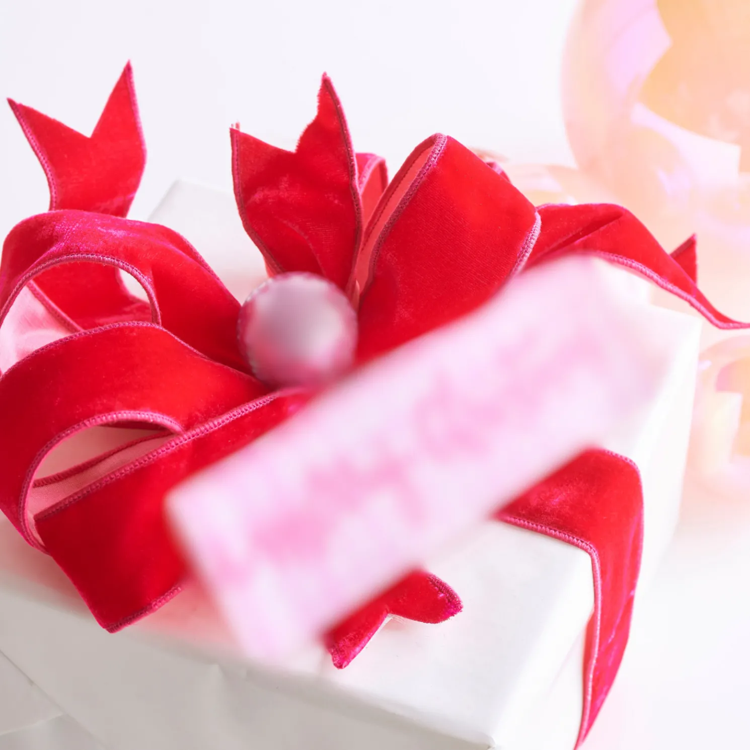 Raz 2.5" Fuchsia Pink Velvet Wired Christmas Ribbon R4427786