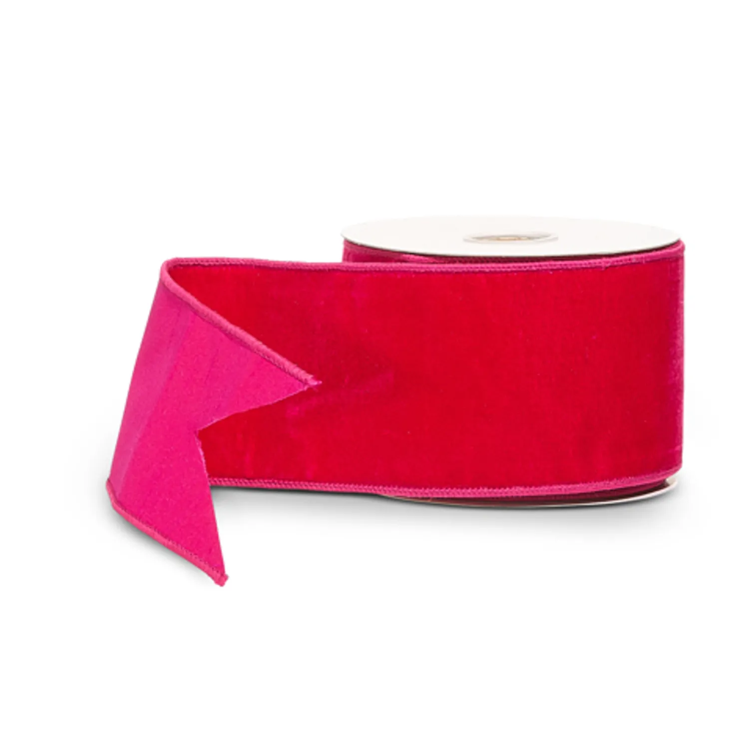 Raz 4" Fuchsia Pink Velvet Wired Christmas Ribbon R4527865