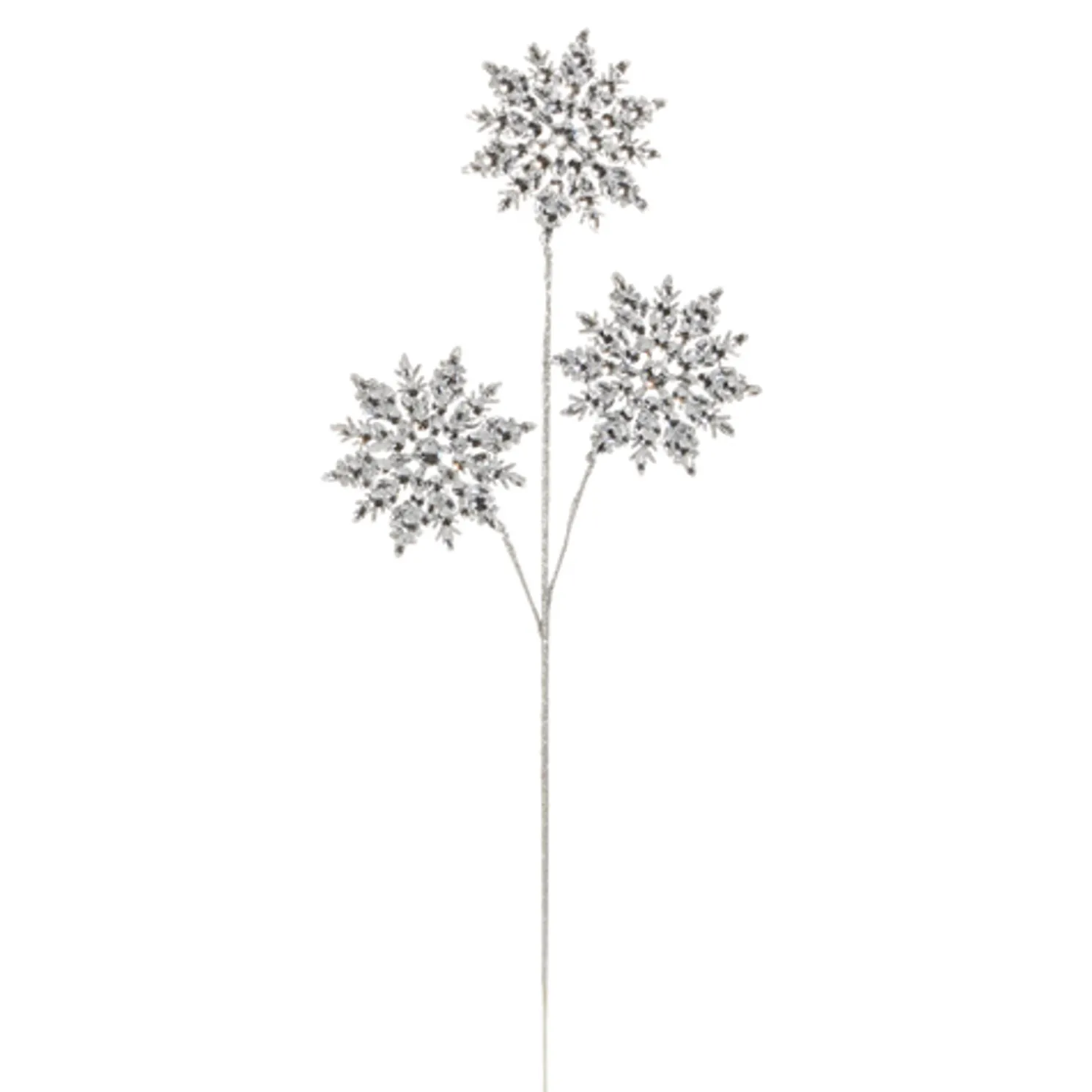 Raz 25" Gem Snowflake Spray Christmas Tree Accessory F4517629