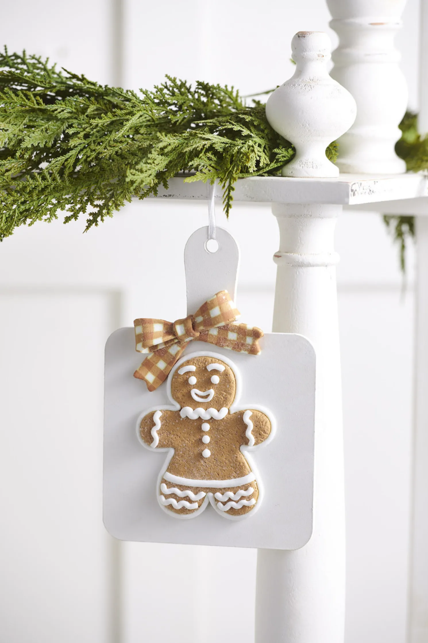 Raz 7.75" Gingerbread Cookie Cutting Board Christmas Ornament 4416387