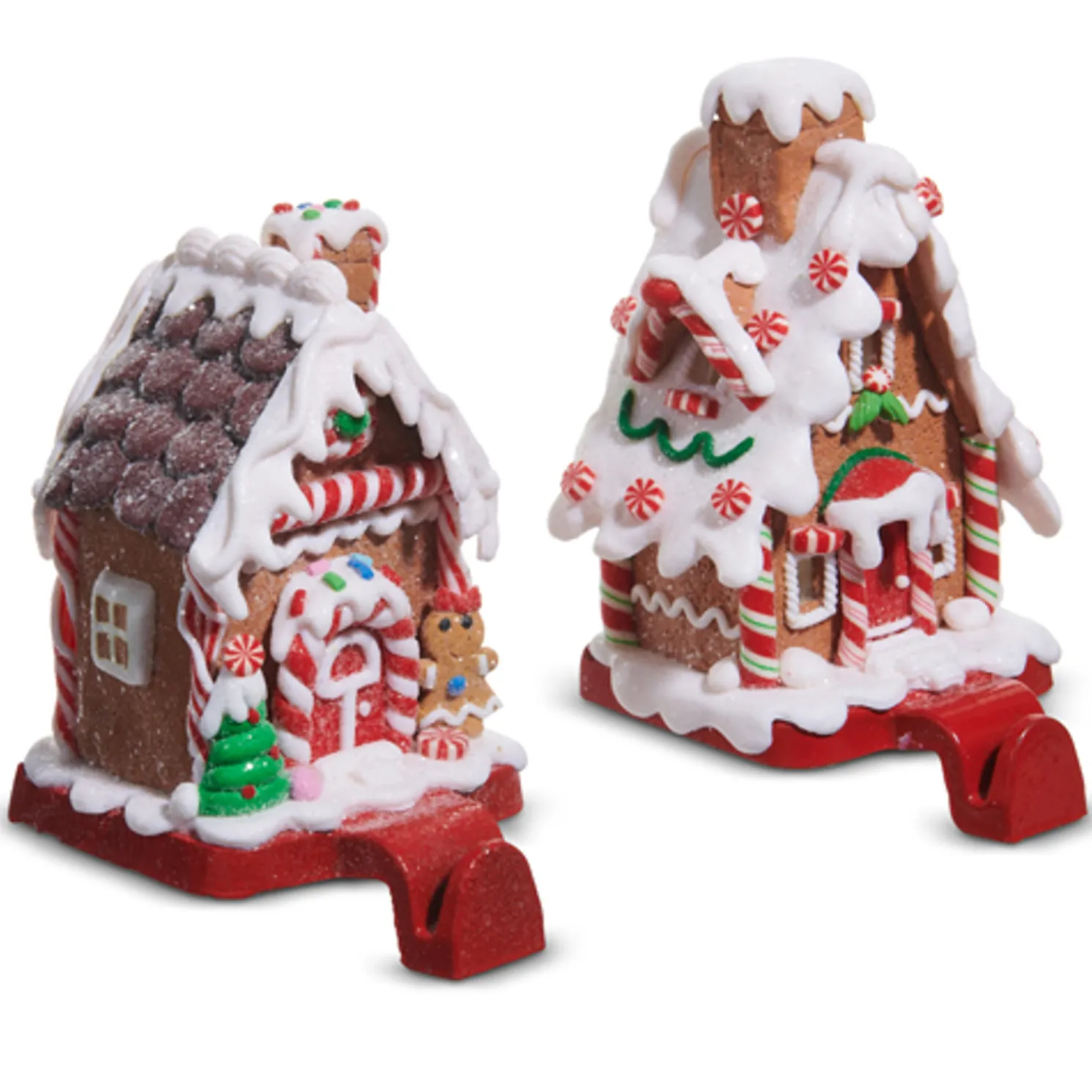Raz 6.5" Gingerbread House Christmas Stocking Holder 4516671