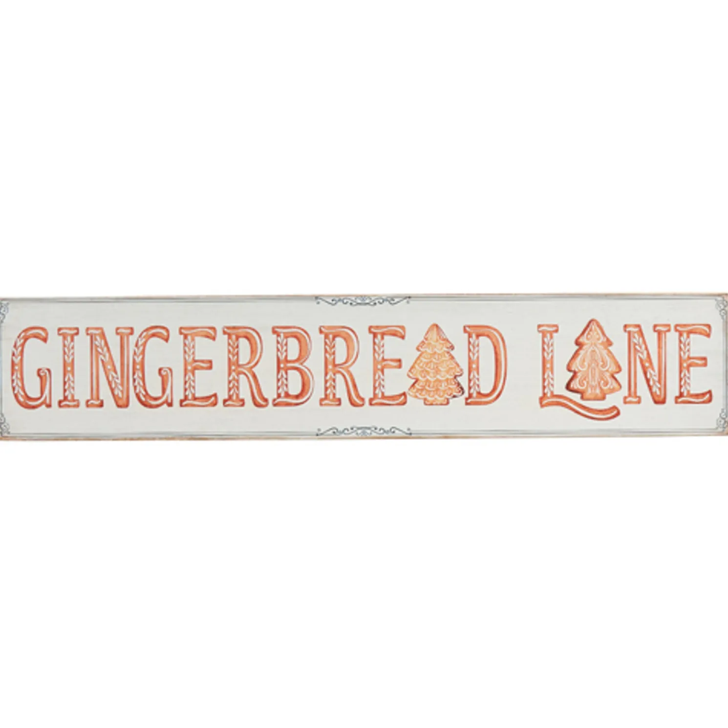 Raz 28" Gingerbread Lane Wooden Christmas Sign 4428085